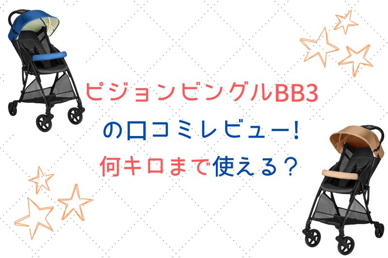 ピジョンビングルBB3の口コミレビュー！何キロまで使える？