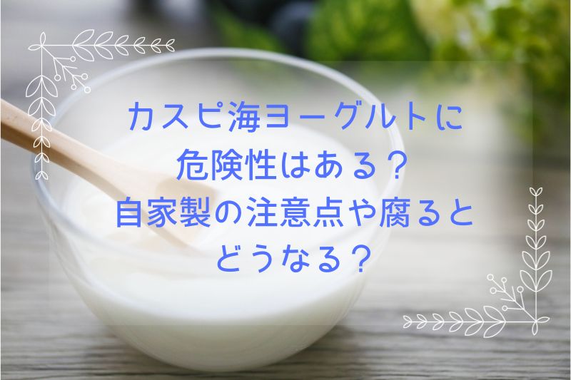 カスピ海ヨーグルトに危険性はある？自家製の注意点や腐るとどうなる？