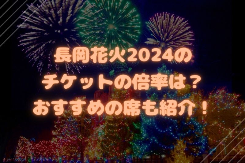 2024年長岡花火　8/2ペアベンチ席 2024年長岡花火 8&frasl;2ペアベンチ席